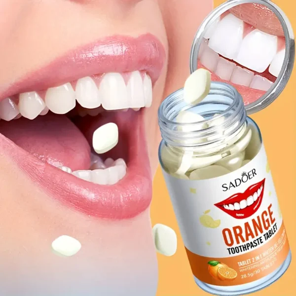 ⁦عبوة من 30 قرص معجون أسنان متعدد النكهات.⁩ - الصورة ⁦2⁩