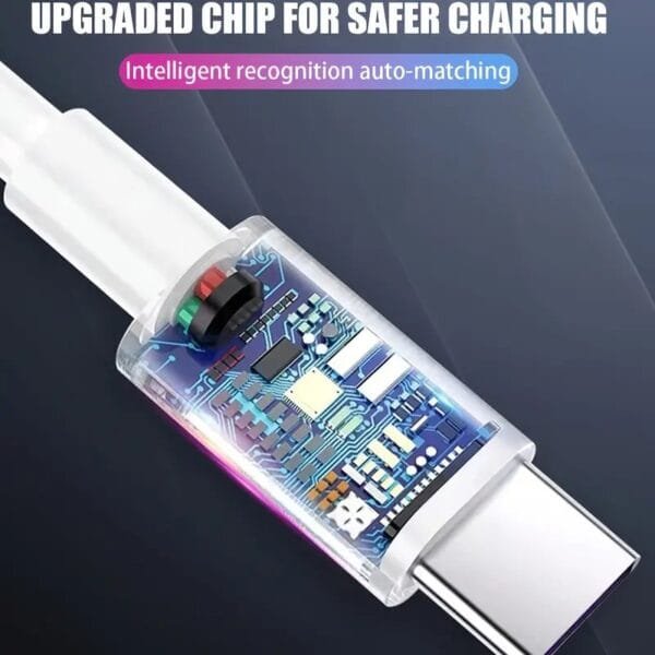 ⁦كابل شحن TYPE-C 1 قطعة 100W شحن سريع USB متوافق مع شاحن هواوي/شاومي/فيفو/سامسونج للهواتف المحمولة، كابل شحن سريع للغاية⁩ - الصورة ⁦2⁩