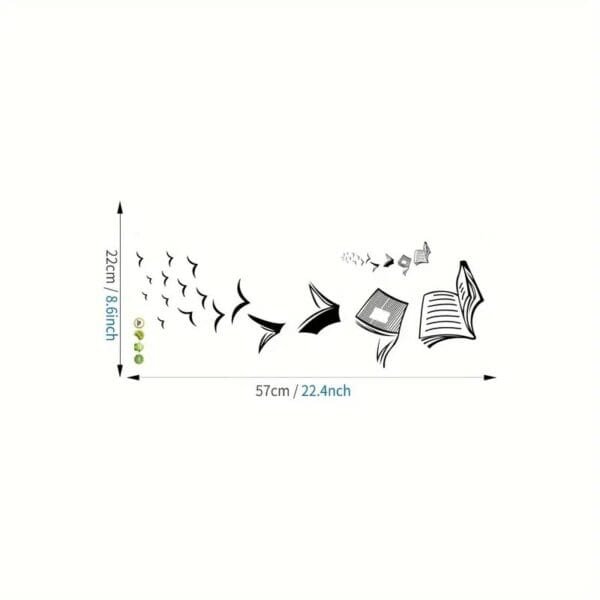 ⁦ملصق جداري  - سهل اللصق والتقشير، ملصق فينيل مقاوم للماء لديكور المنزل والمكتب، 29.97x59.94 سم⁩ - الصورة ⁦3⁩
