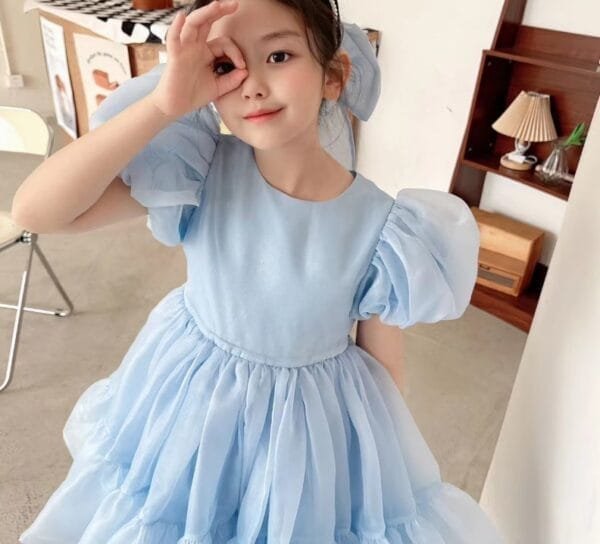 ⁦فستان للبنات من عمر 2 إلى 7 سنوات-ملابس عيد انيقة⁩ - الصورة ⁦6⁩