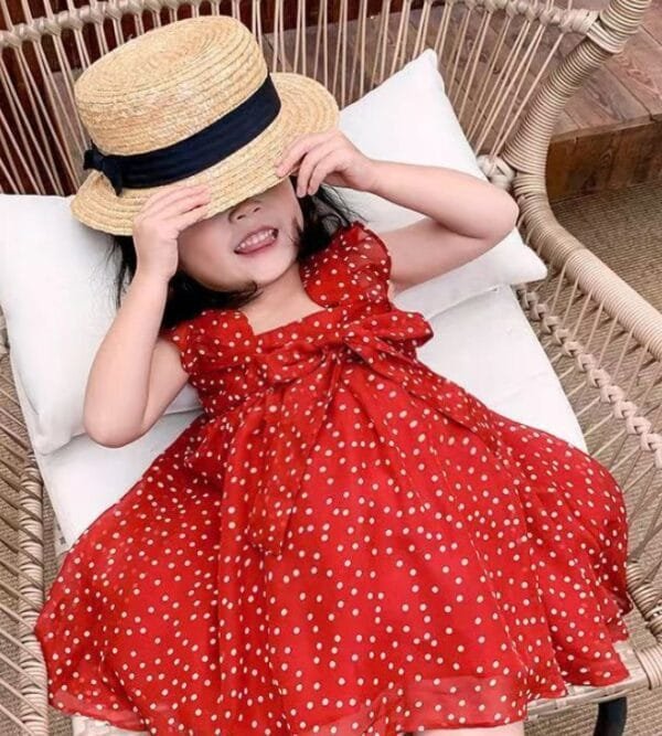 ⁦فستان للبنات من عمر 2 إلى 5 سنوات-ملابس عيد انيقة⁩ - الصورة ⁦3⁩