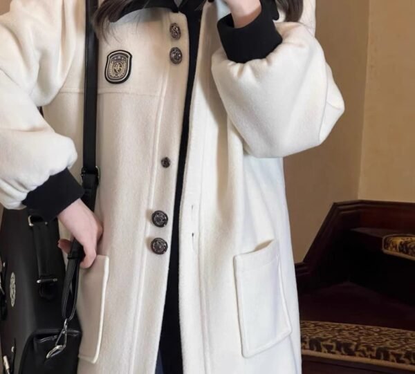 ⁦معاطف صوفية نسائية-ملابس شتوية انيقة⁩ - الصورة ⁦5⁩