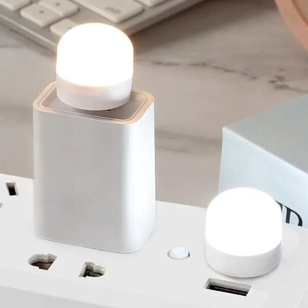 ⁦مصباح ليلي USB صغير صديق للعين - LED أبيض دافئ، محمول للكمبيوتر مصباح قراءة موفر للطاقة، ضوء محمول⁩ - الصورة ⁦4⁩
