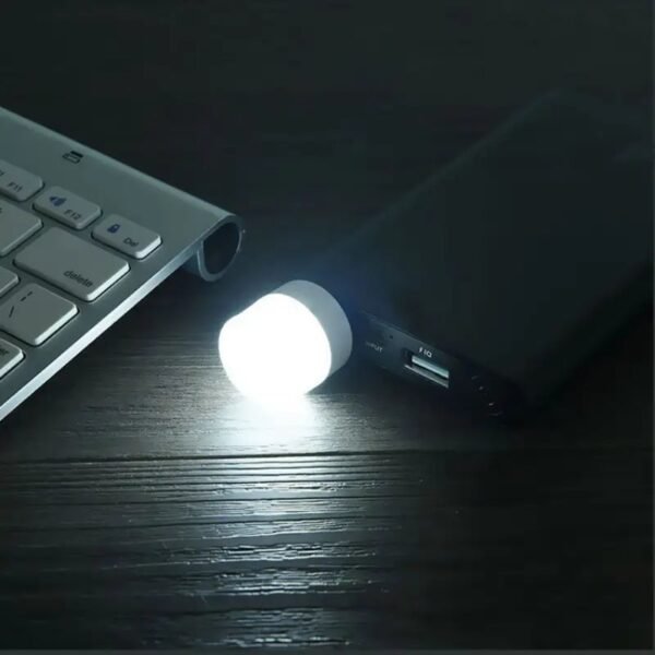 ⁦مصباح ليلي USB صغير صديق للعين - LED أبيض دافئ، محمول للكمبيوتر مصباح قراءة موفر للطاقة، ضوء محمول⁩ - الصورة ⁦2⁩